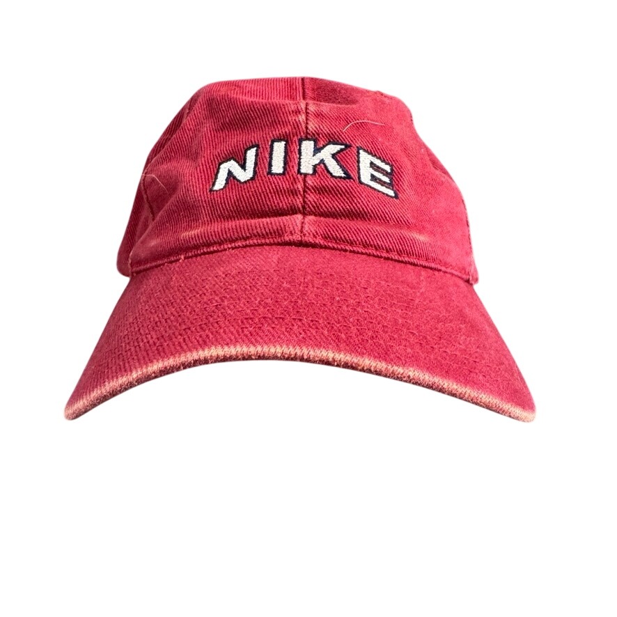 Nike Team Vintage Faded Red Spellout Adjustable Baseball Hat Cap